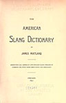 American Slang Dictionary. Maitland J.